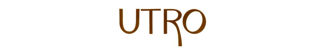вышивка логотипа и слога на футболка для кафе Utro